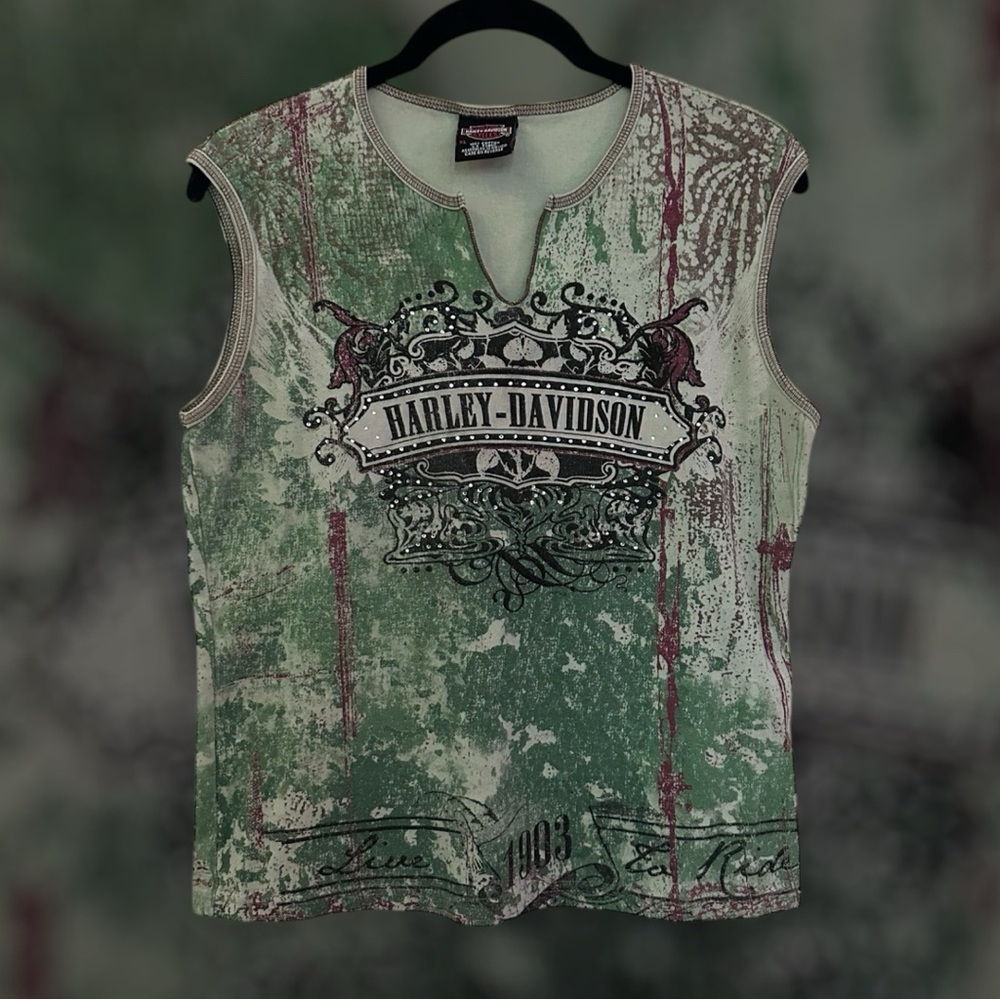 SOLD Harley Davidson sleeveless top
